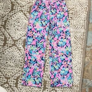 Lilly Pulitzer Colorful Floral Pajama Pants